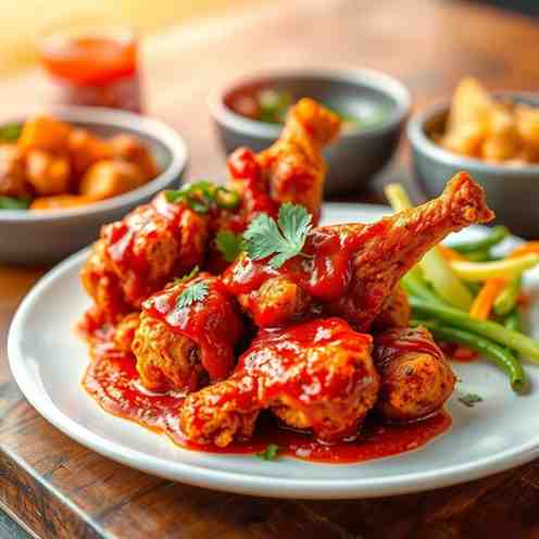 Fiery Chicken 65 - Best Spicy Fried Chicken Recipe